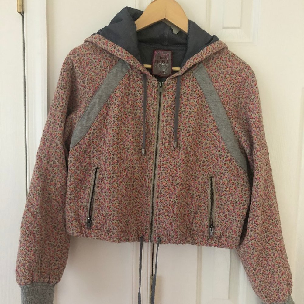 Free People Liberty Print Track Jacket